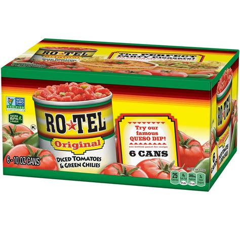 Rotel Original Diced Tomatoes And Green Chilies 10 Oz