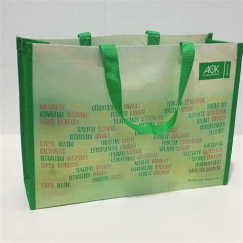 Custom Printing Recycled Material Foldable Pp Laminated Rpet Bag Buy