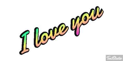 I Love You Sentence Animated  Logo Designs