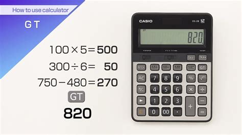 Casiohow To Use Calculator Gt Key Youtube