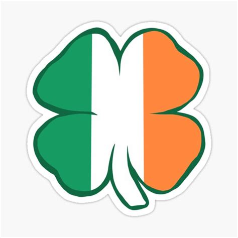 "Irish Flag Shamrock Clover" Sticker by ktr39 | Redbubble