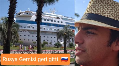 Gürcistan Batum da türk mahallesi ve Rusya dan gelen turist gemisi