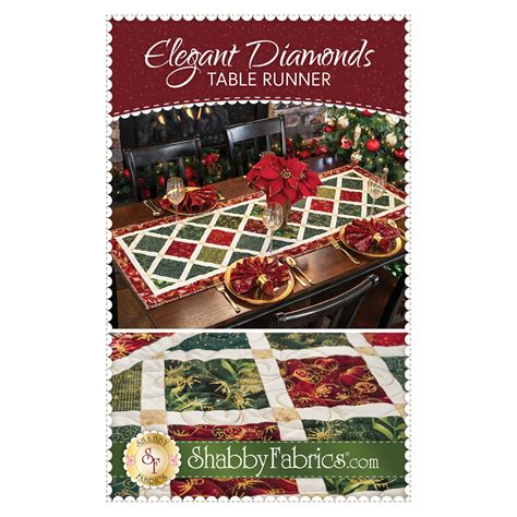 Elegant Diamonds Table Runner Pdf Download Shabby Fabrics