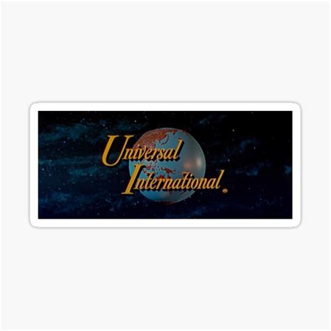 "Universal International Logo" Sticker for Sale by MovieFunTime | Redbubble