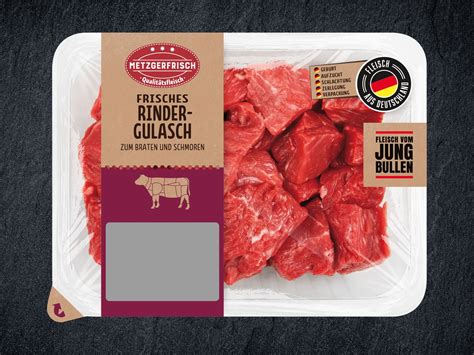 Metzgerfrisch Frisches Rinder Gulasch Kaufen Lidl