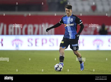 Stefan Vladoiu During The Romania Liga Round Football Match