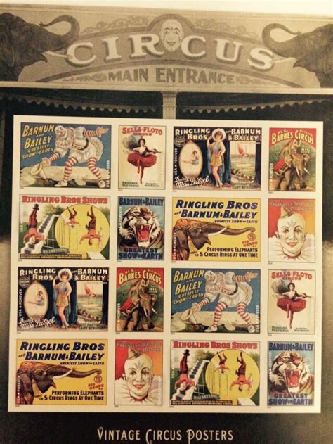 Vintage Circus Stamps Vintage Circus Posters Circus Poster Vintage