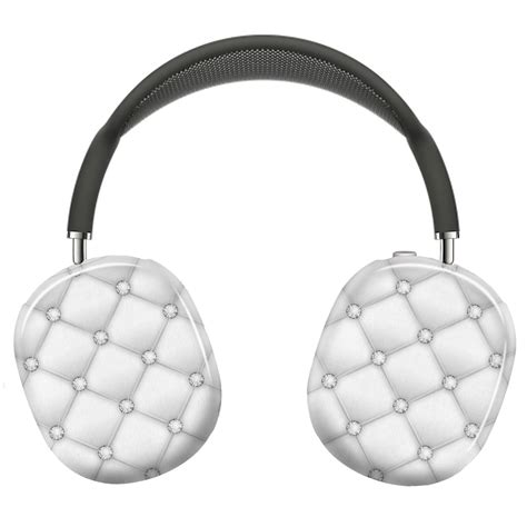 Protective Cover for AirPods Max White Glitter 2=1 Headphones Aesthetic