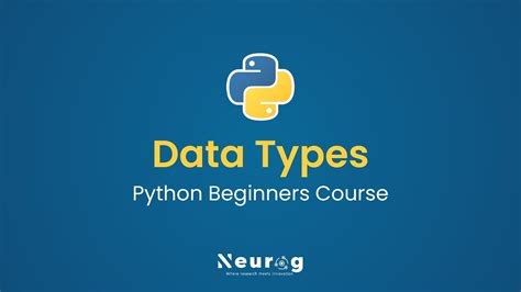 Data Types In Python Python For Beginners Data Types With Examples All Datatypes In Python