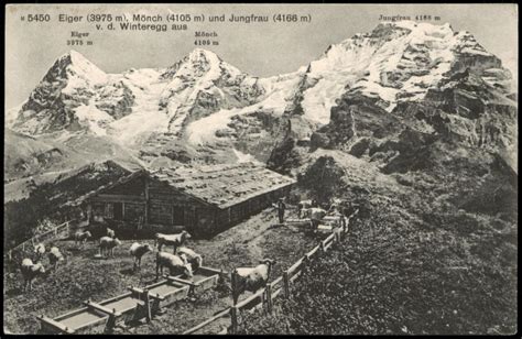 Lauterbrunnen Jungfrau Berg Eiger Mönch Schweizer Alpen 1910 Nr