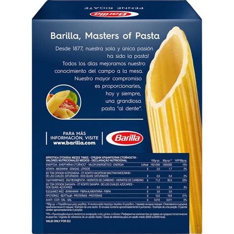 Penne Rigate No Box G Barilla Supermercado El Corte Ingl S