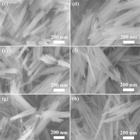 SEM Images Of The As Prepared FeOOH Nanorods By Using FeCl36H2O