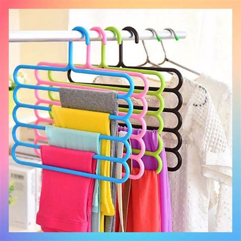 Jual Gantungan Baju Susun Magic Hanger Pakaian Celana Jilbab Handuk