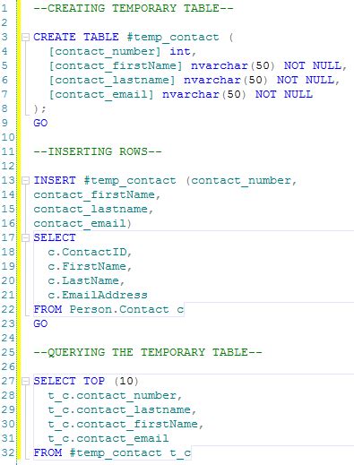 Create Temp Table Sql Server Select Into Two Birds Home