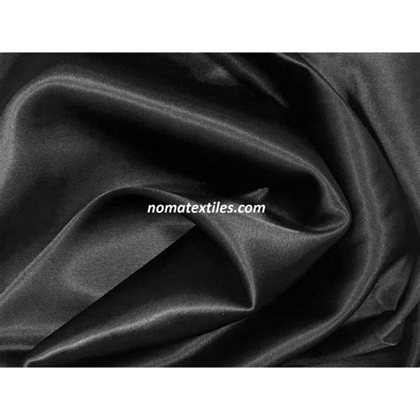 Атлас стрейч плотный (черный) купить в интернет-магазине| NomaTextiles