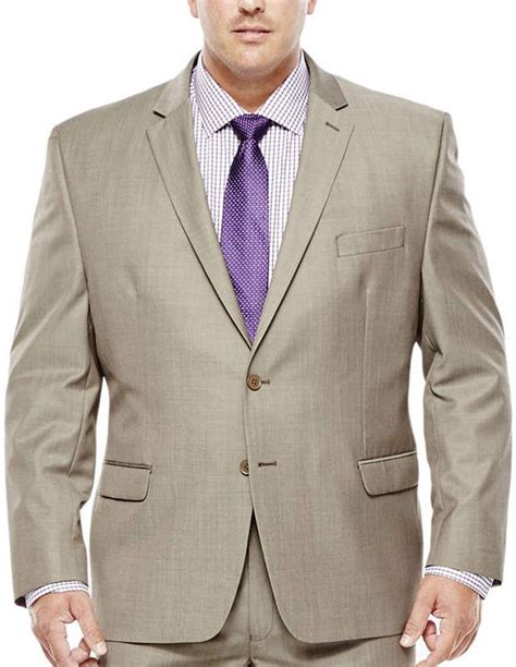 Collection Collection By Michael Strahan Taupe Suit Jacket Big And Tall Suit Jacket Big And