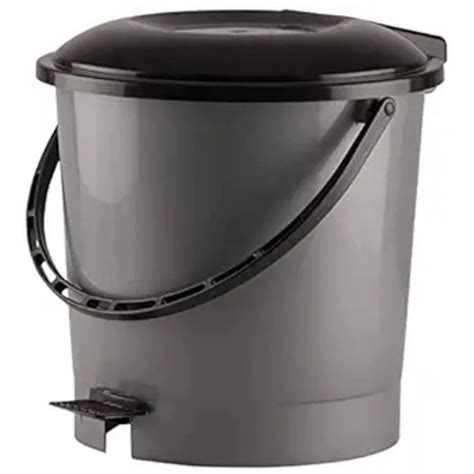 Colour Coated Small Plastic Pedal Dustbin For Home Capacity 5 L At