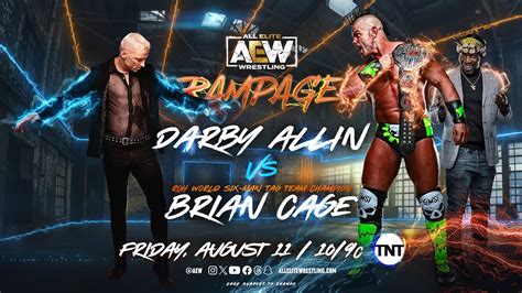 AEW Fight Forever Darby Allin Vs Brian Cage AEW Rampage 8 11 23