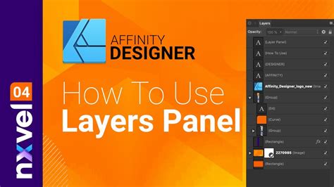 How To Use Layers Panel Affinity Designer 04 Youtube