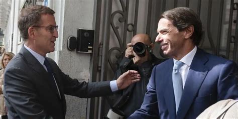 Aznar y Rajoy arroparán a Feijóo en el mitin del día 24 en Madrid