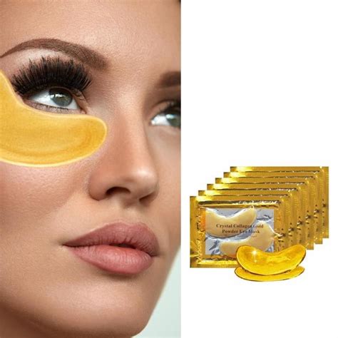 Masque pour les yeux en poudre de collagène cristal or Anti âge