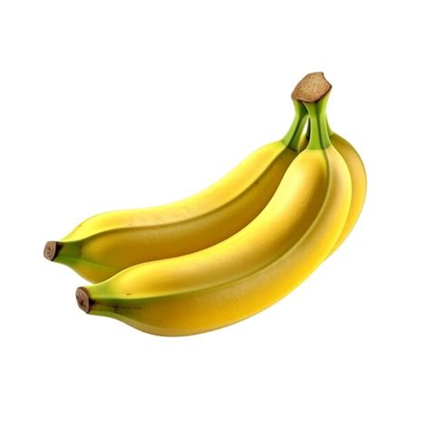 Bananas Isoladas Em Fundo Transparente Criadas Ia Generativa Psd