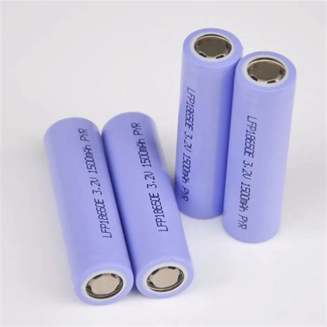 10PCS 3 2V 18650 Rechargeable LiFePO4 Battery Cell 1500mah For Electric