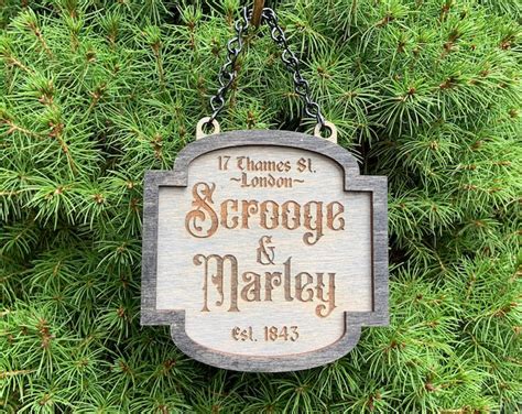 Scrooge & Marley Sign Ornament - Etsy