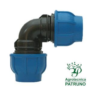 Agrotecnica Patruno Gomito A Compressione 90 Tubo Polietilene 32 Mm