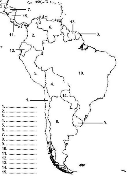 Free Printable South America Worksheets