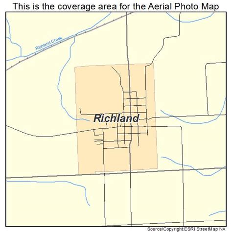 Aerial Photography Map of Richland, IA Iowa