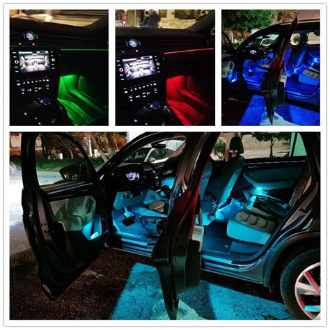 Faisceau C Ble Led Multicolore Pour Lumi Re De Plancher Vw Passat B