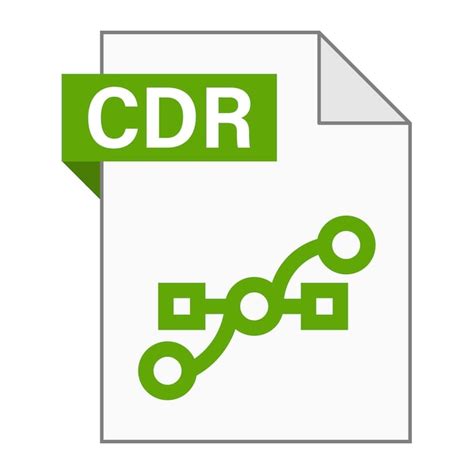 Premium Vector Modern Flat Design Of Cdr File Icon For Web