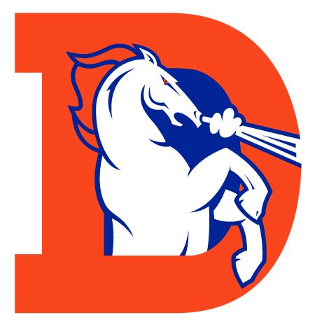 Throwback Denver Broncos Logo Clip Art Library