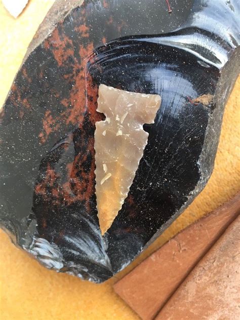 Texas Flint Arrowhead Etsy Flint Knapping Flint Primitive Technology