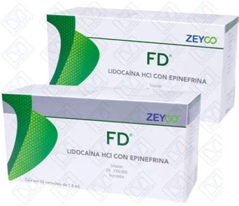 FD LIDOCAÍNA HCI 2 C EPINEFRINA 1 100 000 Zeyco Depósito Dental VQ