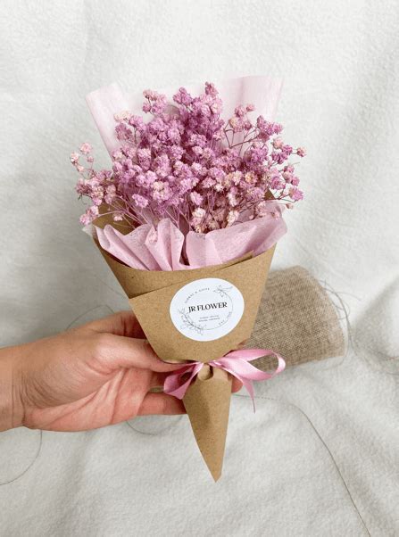 Coloured Dried Baby Breath Flowers Bouquet