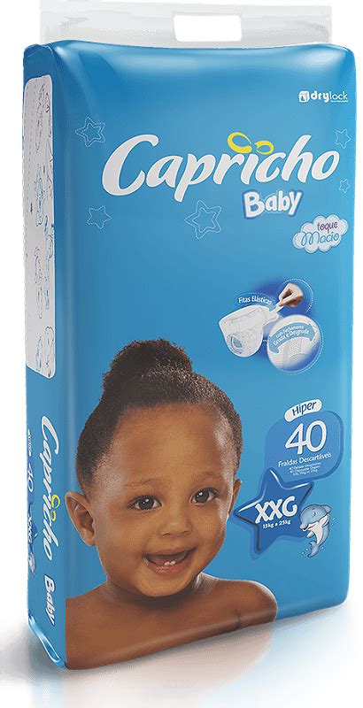 Fralda Infantil Capricho Baby XXG 40 Unidades Casa Das Fraldas