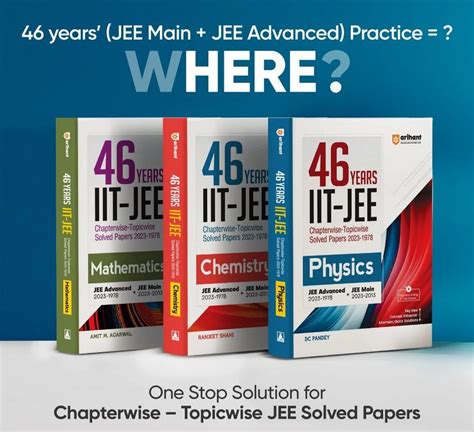 Arihant 46 Years Physics Chemistry Mathematics Solved Papers Iit Jee