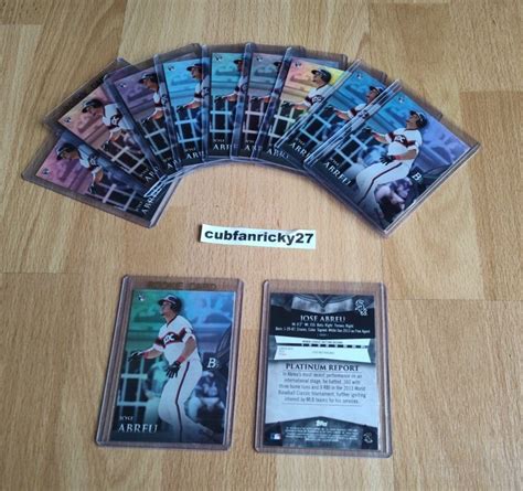 2014 Jose Abreu Bowman Platinum Rookie Card RC 76 Lot Of 11 NM