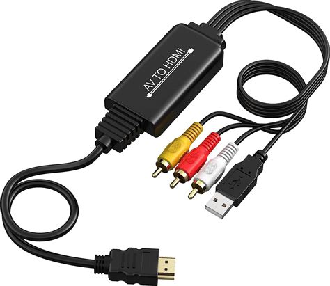 Adaptateur Rca Vers Hdmi Av Composite Cvbs Vers Hdmi Convertisseur