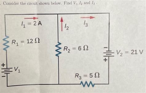 Consider The Circuit Shown Below Find V1i2 And I3