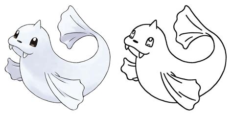 Dewgong Coloring Page Print Ideashortcut