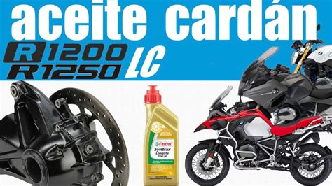 Cambio Aceite Del Cardan Grupo Final BMW R 1200 1250 LC GS RT R RS