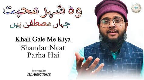 Wo Shehr E Mohabbat New Beautiful Naat Sharif Heart Touching