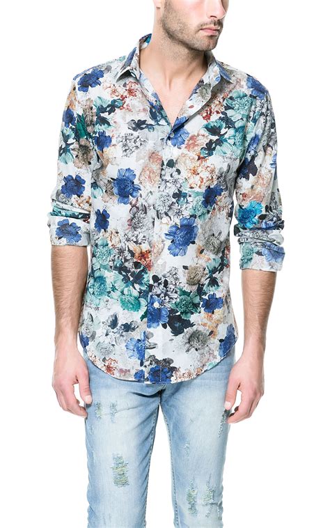 Zara Man Floral Shirt 2013 Zara Men Outfits Mens Outfits Casual