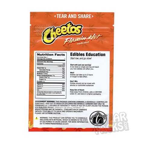 Cheetos Flamin Hot Nutrition Facts
