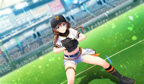 Safebooru 1girl Arihara Tsubasa Baseball Cap Baseball Mitt Baseball