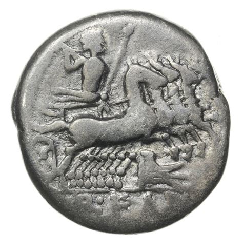 Roman Republic Q Fabius Labeo 123 Bc Denarius Jupiter In Quadriga