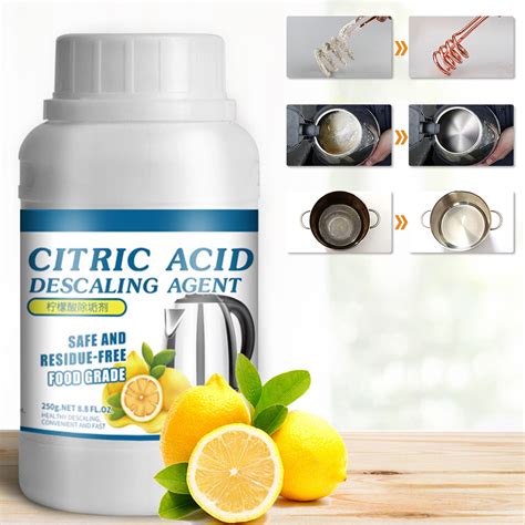 Coollooc Distiller Descaler Citric Acid Cleaner 0 6 Lb Bulk Citric Acid Powder For Cleaning